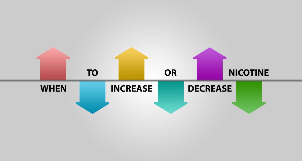 When to Increase or Decrease E-Juice Nicotine Levels When to Increase or Decrease E-Juice Nicotine Levels