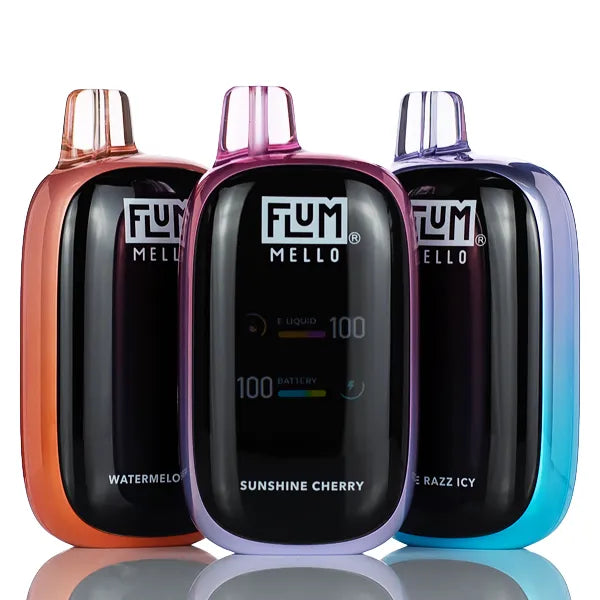 flum mello miami mint 20000 Puffs Disposable Vape - 15mL vapes with pods Refillable Vuse Alto Pods Strength:9mg