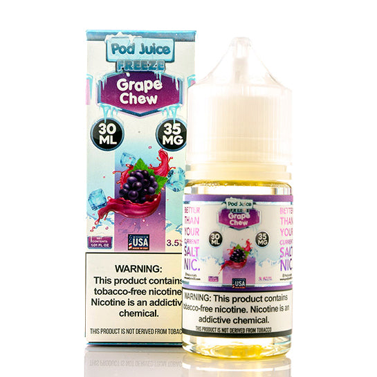 Grape Chew Freeze Salt E-Liquid by Pod Juice Grape Chew Freeze Salt E-Liquid by Pod Juice