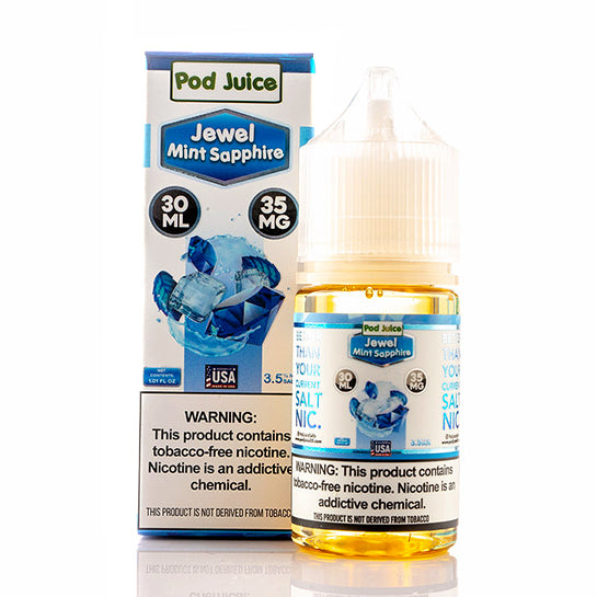 Jewel Mint Sapphire Salt E-Liquid by Pod Juice Jewel Mint Sapphire Salt E-Liquid by Pod Juice