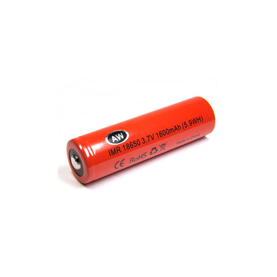 AW 18650 IMR 1600mAh 24Amp Battery - 100% Authentic - Vapor Authority AW 18650 IMR 1600mAh 24Amp Battery - 100% Authentic - Vapor Authority