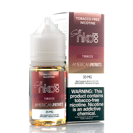 American Patriots Salt - Naked 100 E-Juice American Patriots Salt - Naked 100 E-Juice