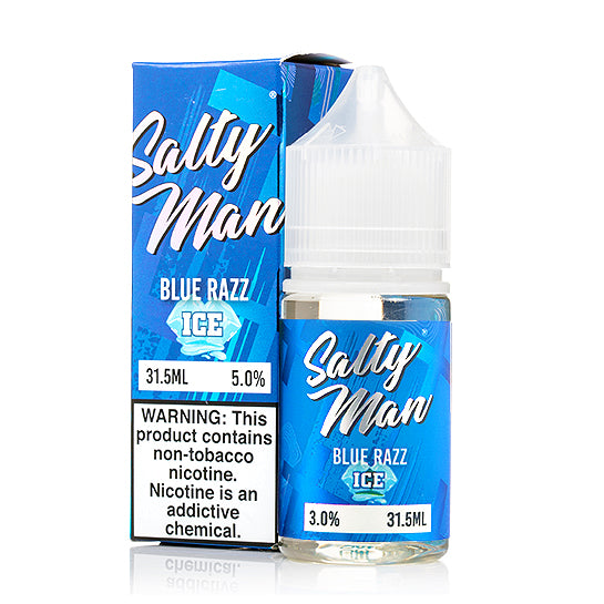 Blue Razz Ice E-Juice by Salty Man - Vapor Authority Blue Razz Ice E-Juice by Salty Man - Vapor Authority