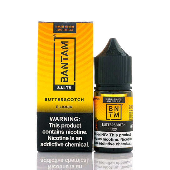 Butterscotch Salt E-Juice by Bantam - Vapor Authority Butterscotch Salt E-Juice by Bantam - Vapor Authority