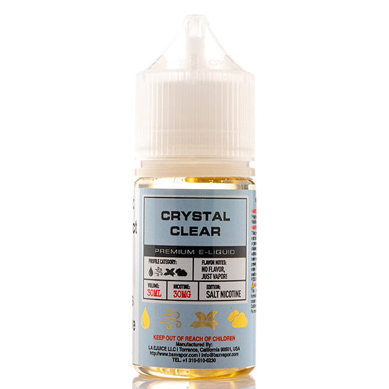 Crystal Clear Salt E-Juice by Glas Basix - Vapor Authority Crystal Clear Salt E-Juice by Glas Basix - Vapor Authority