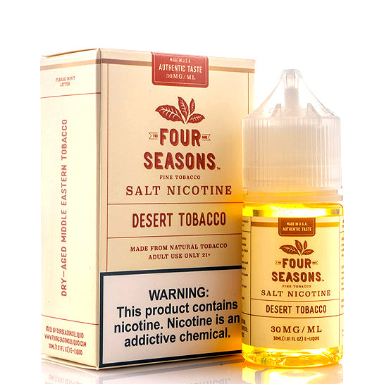 four seasons fine tobacco Desert Tobacco Salt E-Juice by Four Seasons four seasons fine tobacco Desert Tobacco Salt E-Juice by Four Seasons