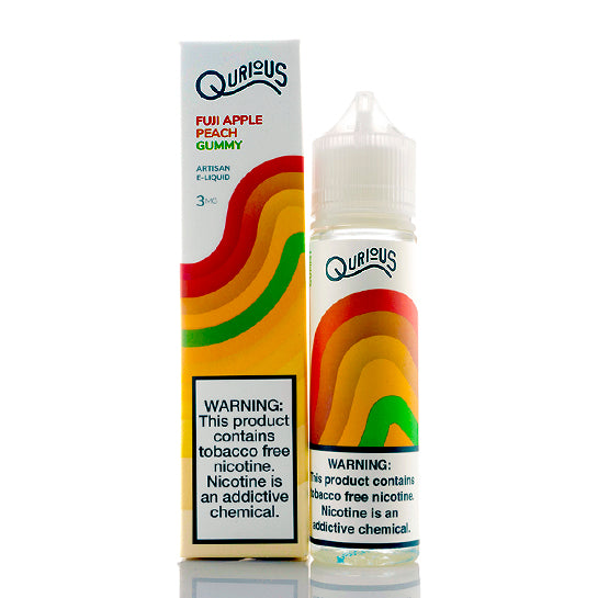 Fuji Apple Peach Gummy E-Juice by Qurious Fuji Apple Peach Gummy E-Juice by Qurious