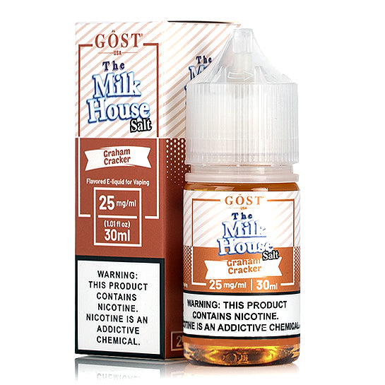 Graham Cracker Salt E-Juice by Gost Vapor - The Milk House Graham Cracker Salt E-Juice by Gost Vapor - The Milk House