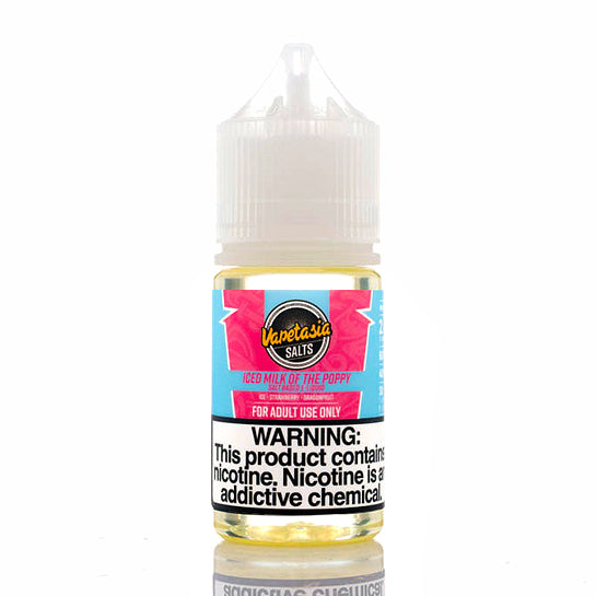 Iced Milk of the Poppy Salt EJuice by Vapetasia