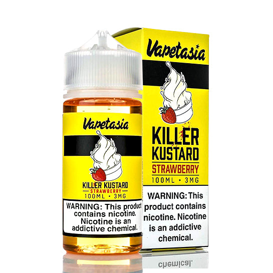 Killer Kustard Strawberry E-Juice by Vapetasia - Vapor Authority Killer Kustard Strawberry E-Juice by Vapetasia - Vapor Authority