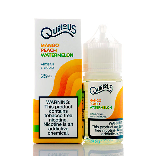 Mango Peach Watermelon Salt E-Juice by Qurious Mango Peach Watermelon Salt E-Juice by Qurious
