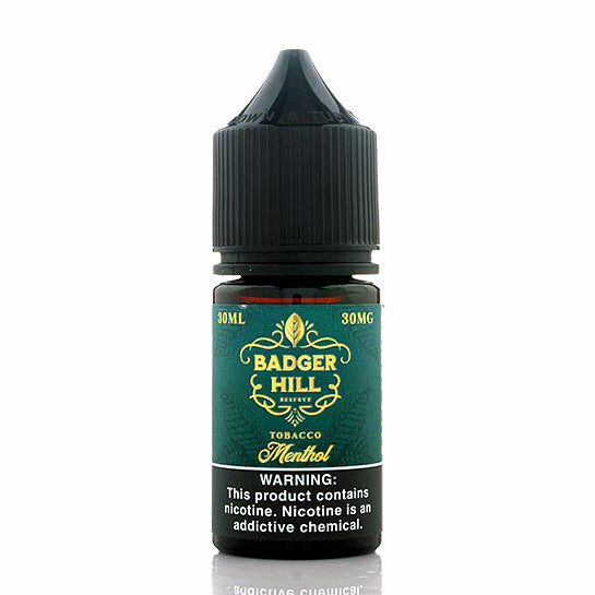 Menthol Salt E-Juice by Badger Hill Reserve Menthol Salt E-Juice by Badger Hill Reserve