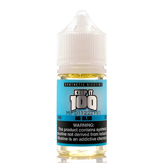 OG Blue Salt E-Juice by Keep It 100 - Vapor Authority OG Blue Salt E-Juice by Keep It 100 - Vapor Authority