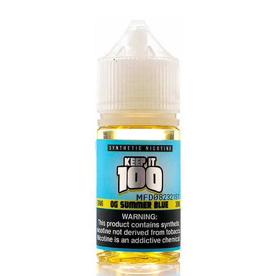 OG Summer Blue Salt E-Juice by Keep It 100 - Vapor Authority OG Summer Blue Salt E-Juice by Keep It 100 - Vapor Authority