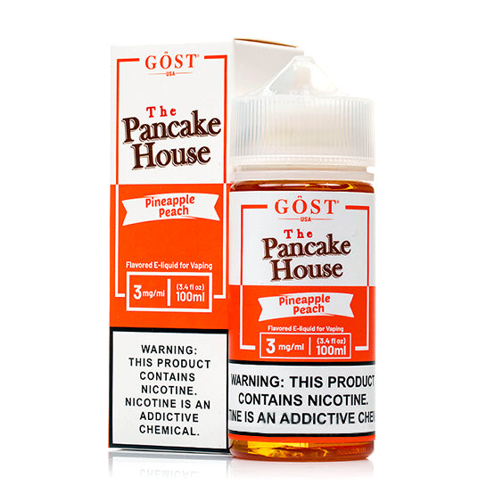Pineapple Peach E-Juice by Gost Vapor - The Pancake House Pineapple Peach E-Juice by Gost Vapor - The Pancake House