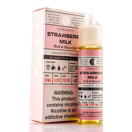 Strawberry Milk E-Juice by Glas Basix - Vapor Authority Strawberry Milk E-Juice by Glas Basix - Vapor Authority