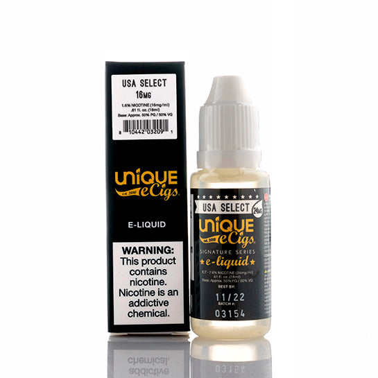 USA Select - Unique E-Cigs Vape Juice USA Select - Unique E-Cigs Vape Juice