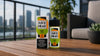 Vape juice on a balcony table