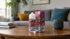 Vape juice on a coffee table