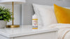 Vape juice on a nightstand