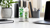 Vape juice on a home office desk