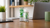 Vape juice on a home office desk