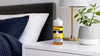Vape juice on a nightstand