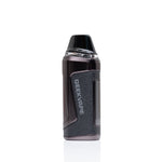 A GEEKVAPE disposable vape device in dark gray and black, standing upright on a clean white background with a subtle reflection.
