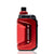 A red and black GEEKVAPE vape device with a textured grip panel and a glossy metallic finish, shown on a clean white background with a subtle reflection.