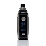 A black and silver electronic vape device with a digital display showing '25W' and '4000 mAh', set against a plain white background with a subtle reflection below.