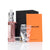 Geekvape Aegis Mini 5 Kit vape device in rose gold, shown with its black box, orange product card, and accessories on a white background.