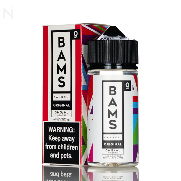BAMS Cannoli - No Nicotine Vape Juice - 100mL