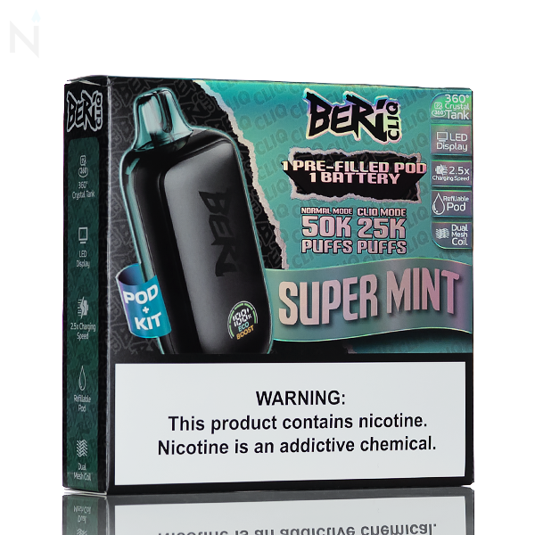 Beri CLIQ 50K 50,000 Puffs Disposable Kit - 18mL