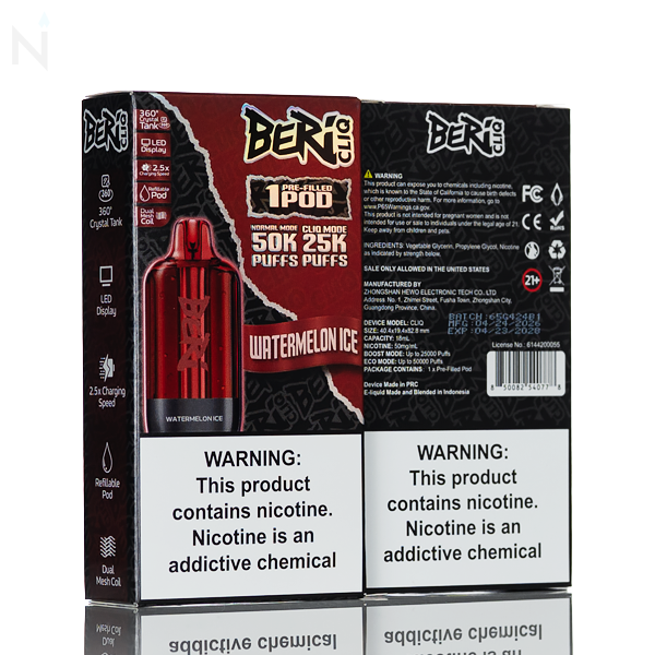 Beri CLIQ 50K 50,000 Puffs Replacement Pods