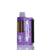 A Foger disposable vape device in Blueberry flavor, featuring a purple marbled body, a clear mouthpiece, and a visible brown heating element chamber, set against a plain white background with a subtle reflection.