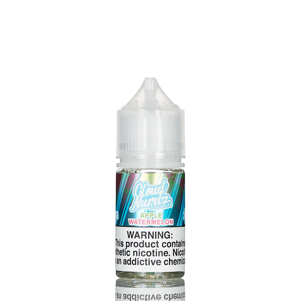 Cloud Nurdz Salts E-Liquid - Watermelon Apple Iced - 30mL
