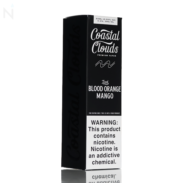 Coastal Clouds E-Liquid - Blood Orange Snow Cone Iced (Iced Blood Orange Mango) - 60mL