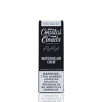 A single Coastal Clouds Watermelon Chew vape liquid pack on a plain white background with a faint reflection below.