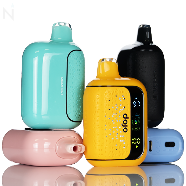 dojo disposable vape Sphere S 40K Puffs - 20mL Flavour:Ice Blast Premier Cannabis Dispensary in clr:Silver