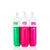 Three bottles of FLUM Float with different colored liquids on a white background and UT Flum Float 3000 Puffs Disposable Vape - 8mL