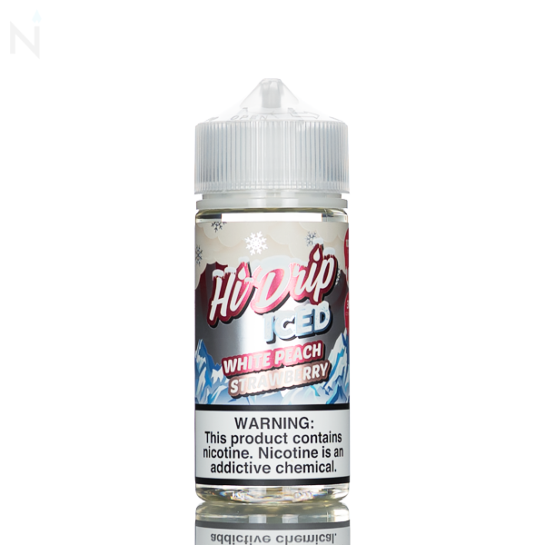 Hi Drip E-liquid Iced - White Peach Strawberry - 100ml