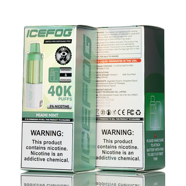 IceFog 40K Switch Pro Disposable Pod - Foger Compatible