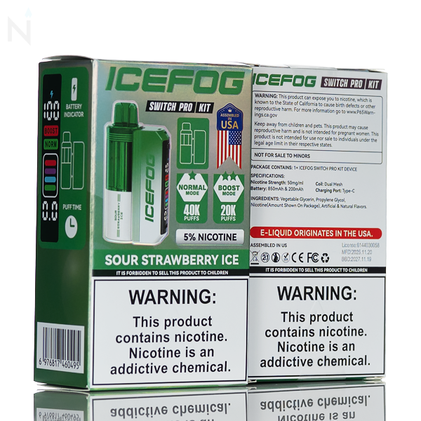 IceFog 40K Switch Pro Disposable Vape Full Kit - Foger Compatible