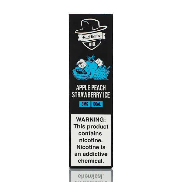 Mad Hatter Juice - Apple Peach Strawberry ICE - 60ml