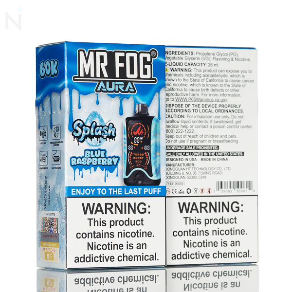 Mr Fog Aura Splash Edition 60K 60,000 Puffs Disposable - 26mL