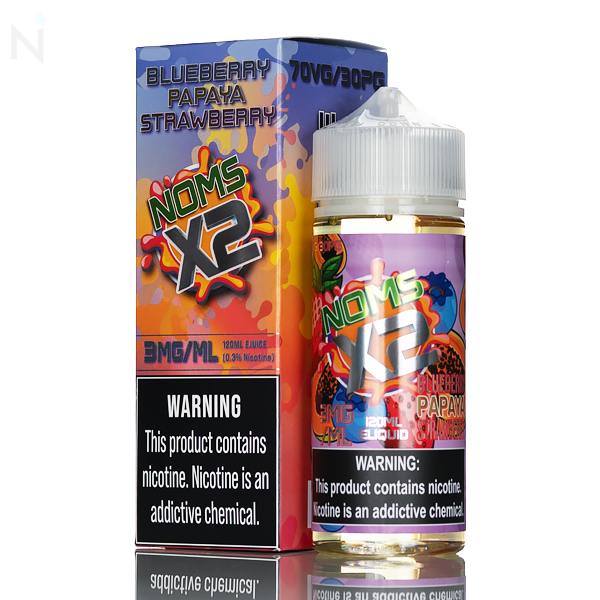 NOMS X2 E Liquid- Blueberry Papaya Strawberry - 120mL