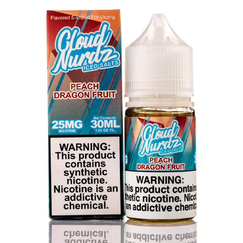 Peach Dragon Fruit Iced Salt - Cloud Nurdz E-Juice