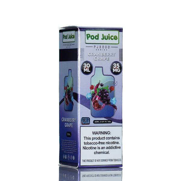 Pod Juice Salt PJ5000 - Cranberry Grape - 30ml (DISCONTINUED)
