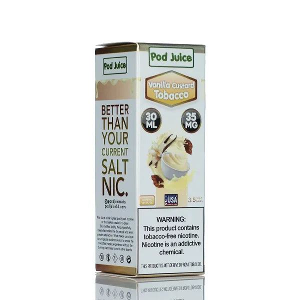 Pod Juice Salt - Vanilla Custard Tobacco - 30ml