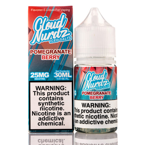 Pomegranate Berry Iced Salt - Cloud Nurdz E-Juice